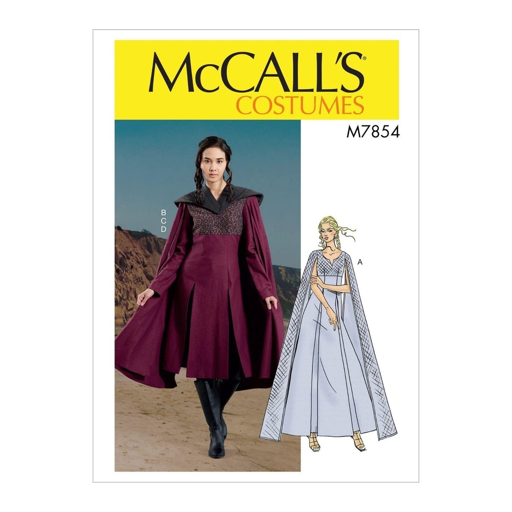 McCalls Sewing Pattern 7854 10669 Costumes Capes Misses Size 14-22‎